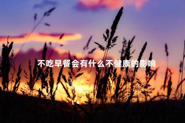 不吃早餐会有什么不健康的影响，人不吃早餐有什么危害