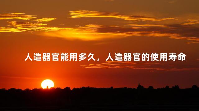 人造器官能用多久，人造器官的使用寿命